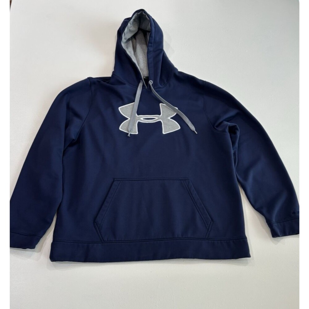Under Armour Mens XL Sweatshirt Navy/Gray UA Storm